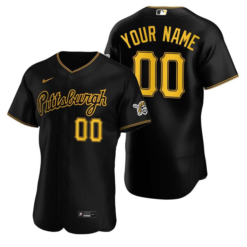 Pittsburgh Pirates Customized Nike Black Stitched MLB Flex Base Jersey,We sell and wholesale Pittsburgh Pirates Customized Nike Black Stitched MLB Flex Base Jersey on line form chian!
